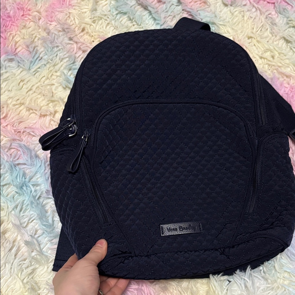 Vera Bradley Hadley Navy Quilted Backpack